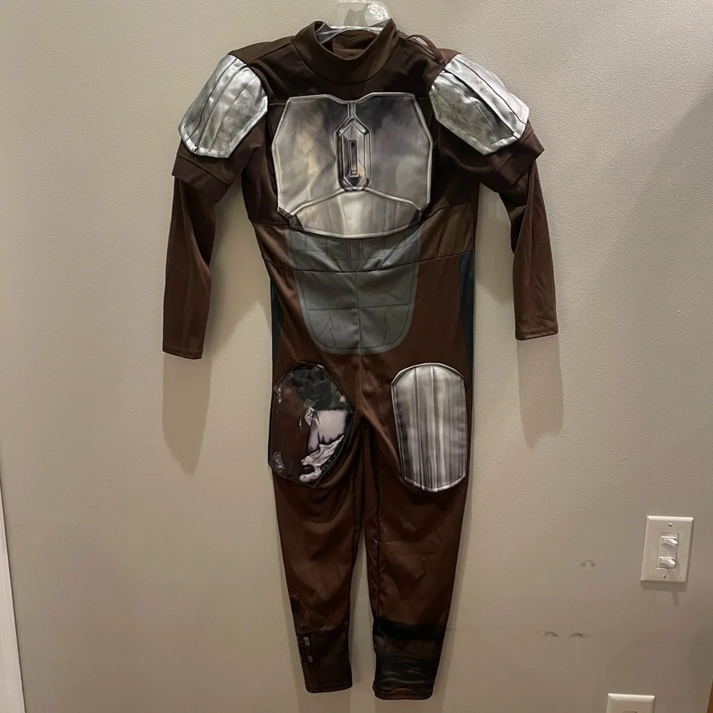 Disney Star Wars Mandalorian Padded Jumpsuit Child Costume Kids 7-8 No Helmet